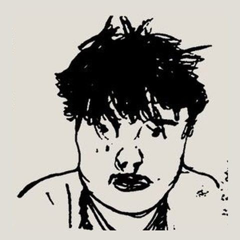 Hand-drawn portrait of Ben Davey, business & tech at PICKUP Zine